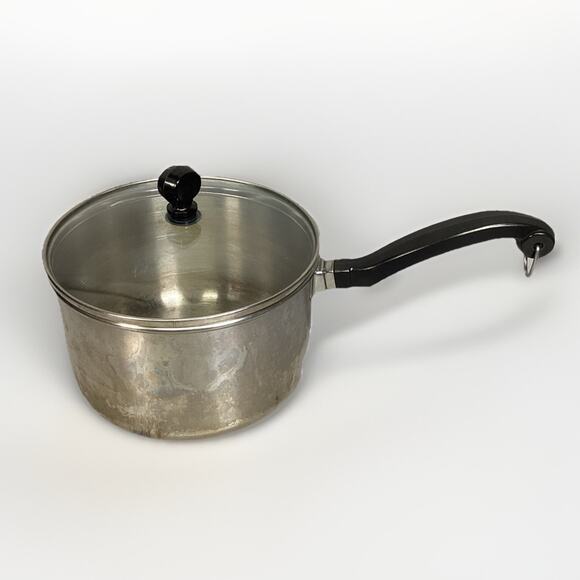 Vintage Farberware Stainless Steel 3 Quart Pot With Glass Lid - Picture 1 of 10